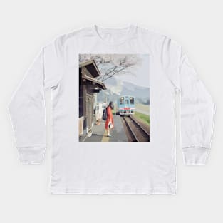 Train Station Kids Long Sleeve T-Shirt